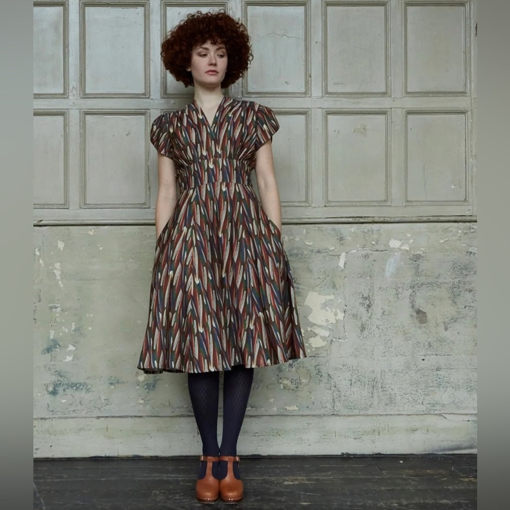 Rita Multi Feather Dress by Palava - Picture 15 of 16